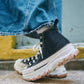 <預訂> 超人氣！Unisex 日本限定厚底設計♡ CONVERSE 高筒 ALL STAR 100 TREKWAVE HI｜22.5-30碼｜黑