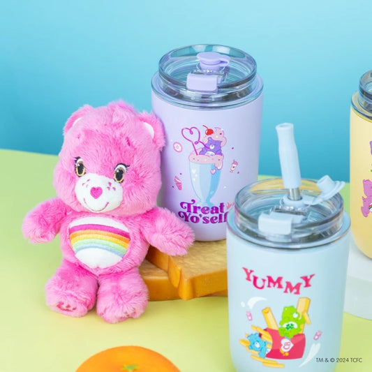 <預訂優惠> 泰國 Care Bears 不鏽鋼水杯連飲管｜四色入