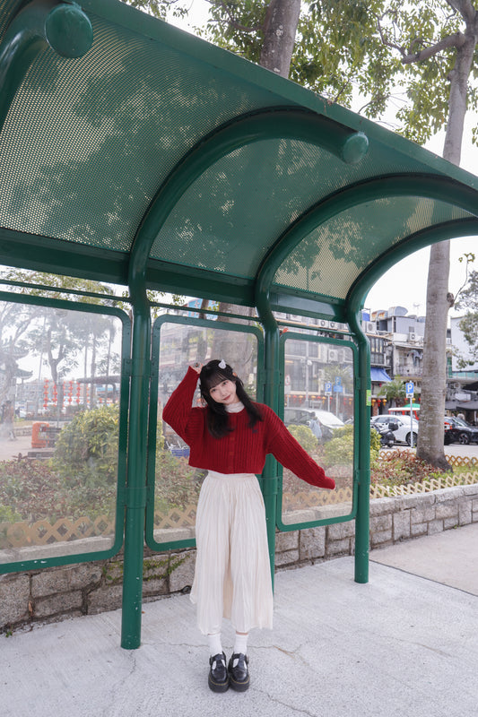 <現貨> 新年限定🧧🍊Logo刺繡絞花針織開胸長袖外套