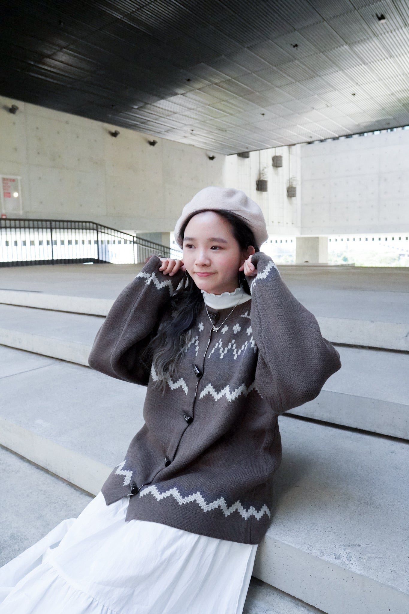 <預訂> 首批優惠♡羊毛牛角扣寬鬆針織開胸外套
