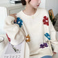 <預訂> 日牌MM 混色花卉提花針織上衣｜四色入