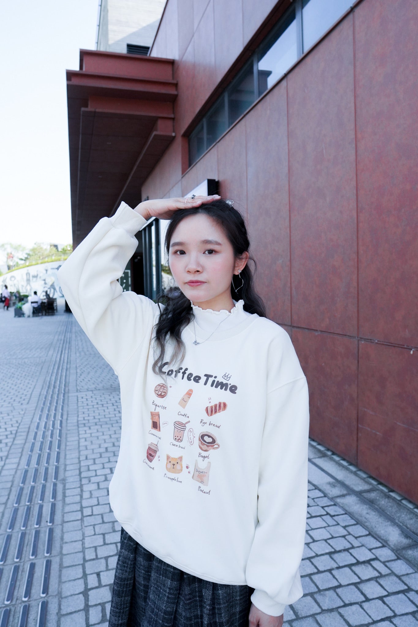 <現貨> 冬日感滿滿！韓系Coffee Shop長袖衛衣｜兩色入