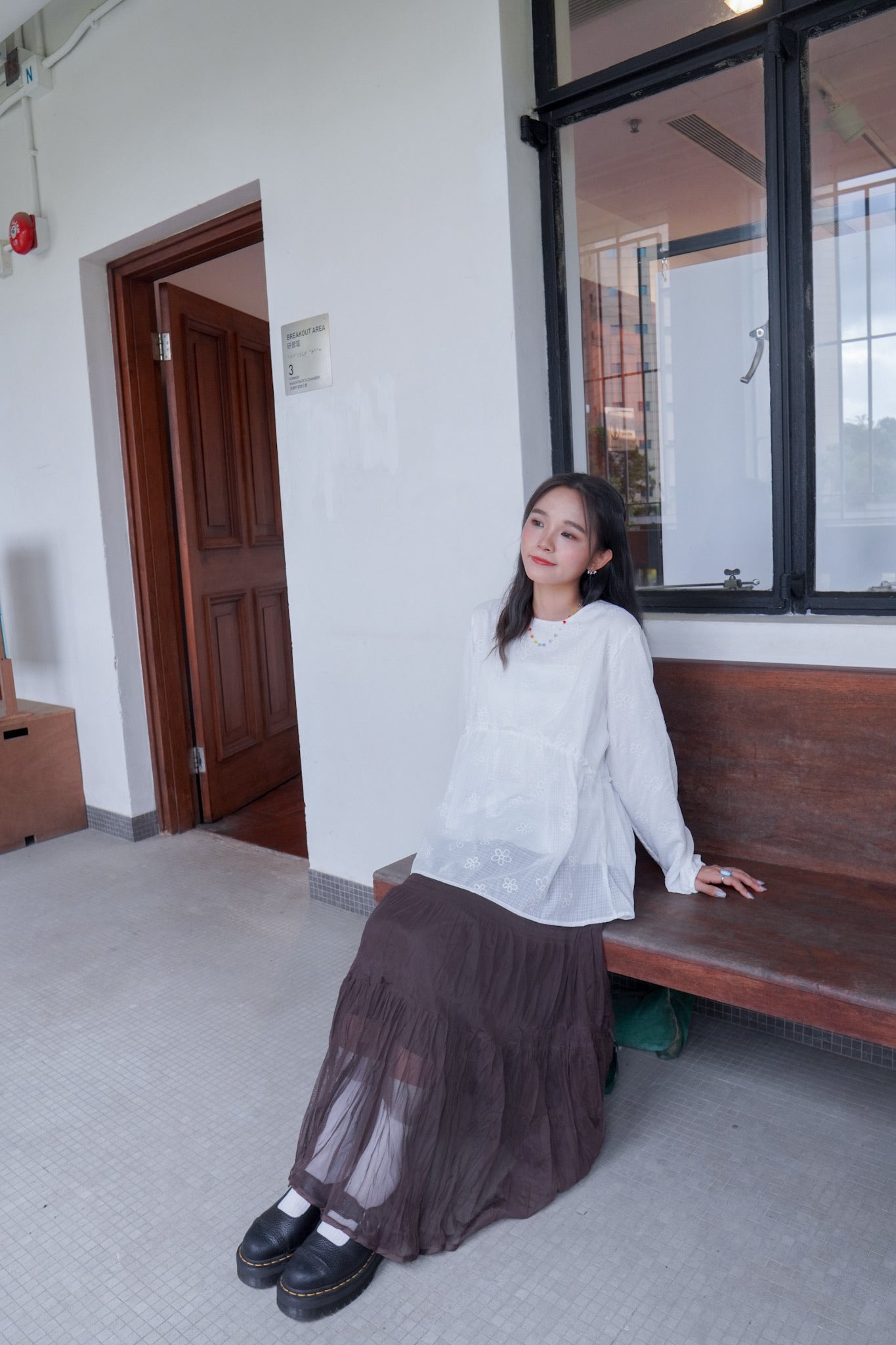 <現貨> 獨家款 泰國人手製作! 格紋小花卉泡泡袖上衣｜兩色入