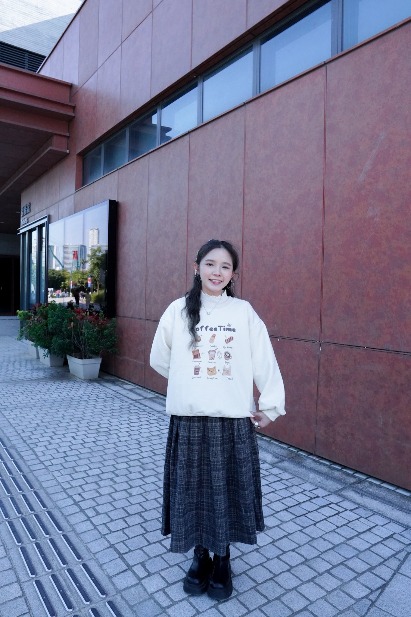 <現貨> 冬日感滿滿！韓系Coffee Shop長袖衛衣｜兩色入