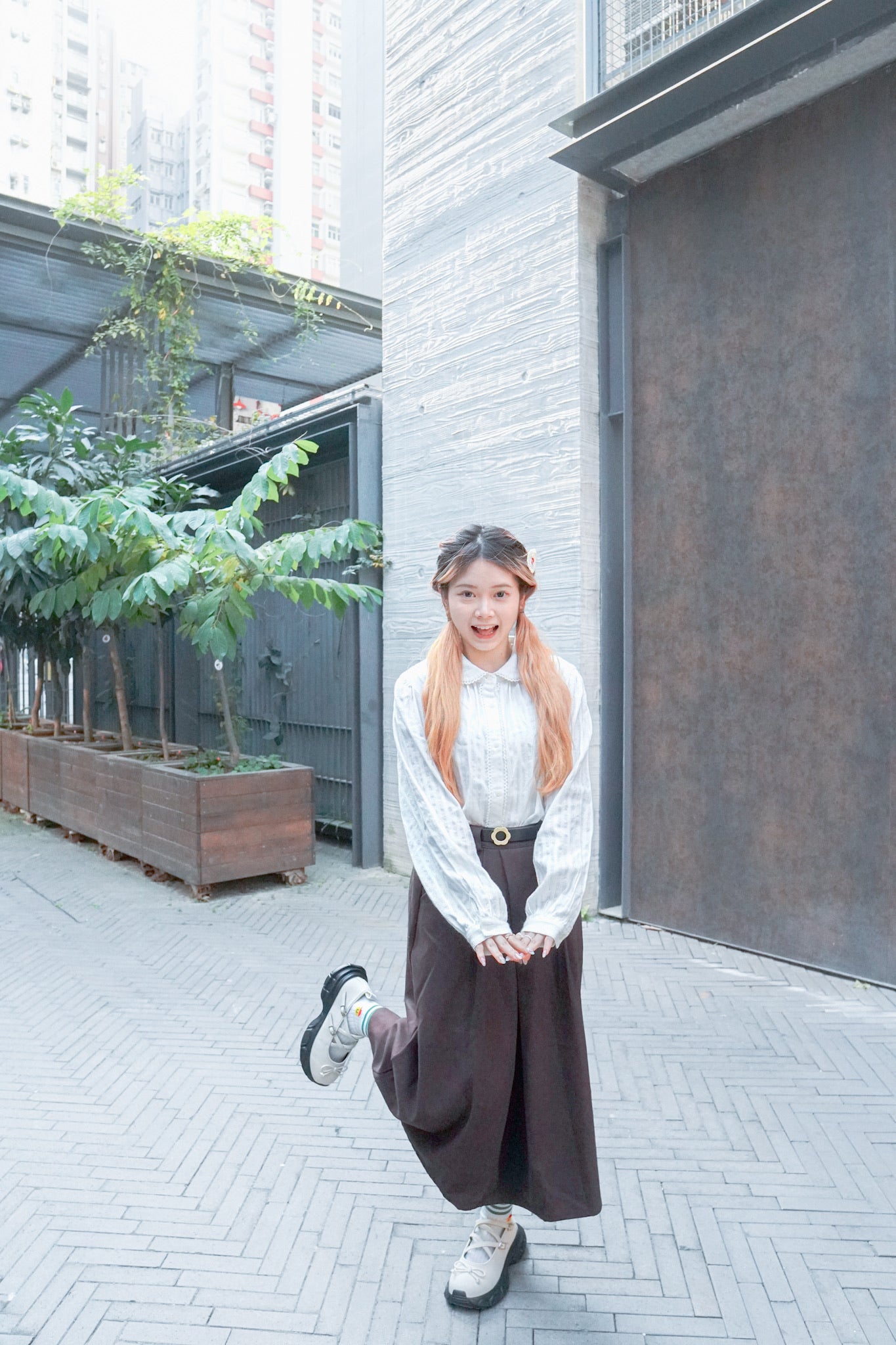 <現貨> 自家製 厚實保暖♡毛呢直筒半身長裙｜兩色入