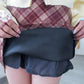 <現貨> 自家製 格紋撞色毛呢半身短裙| 兩色入