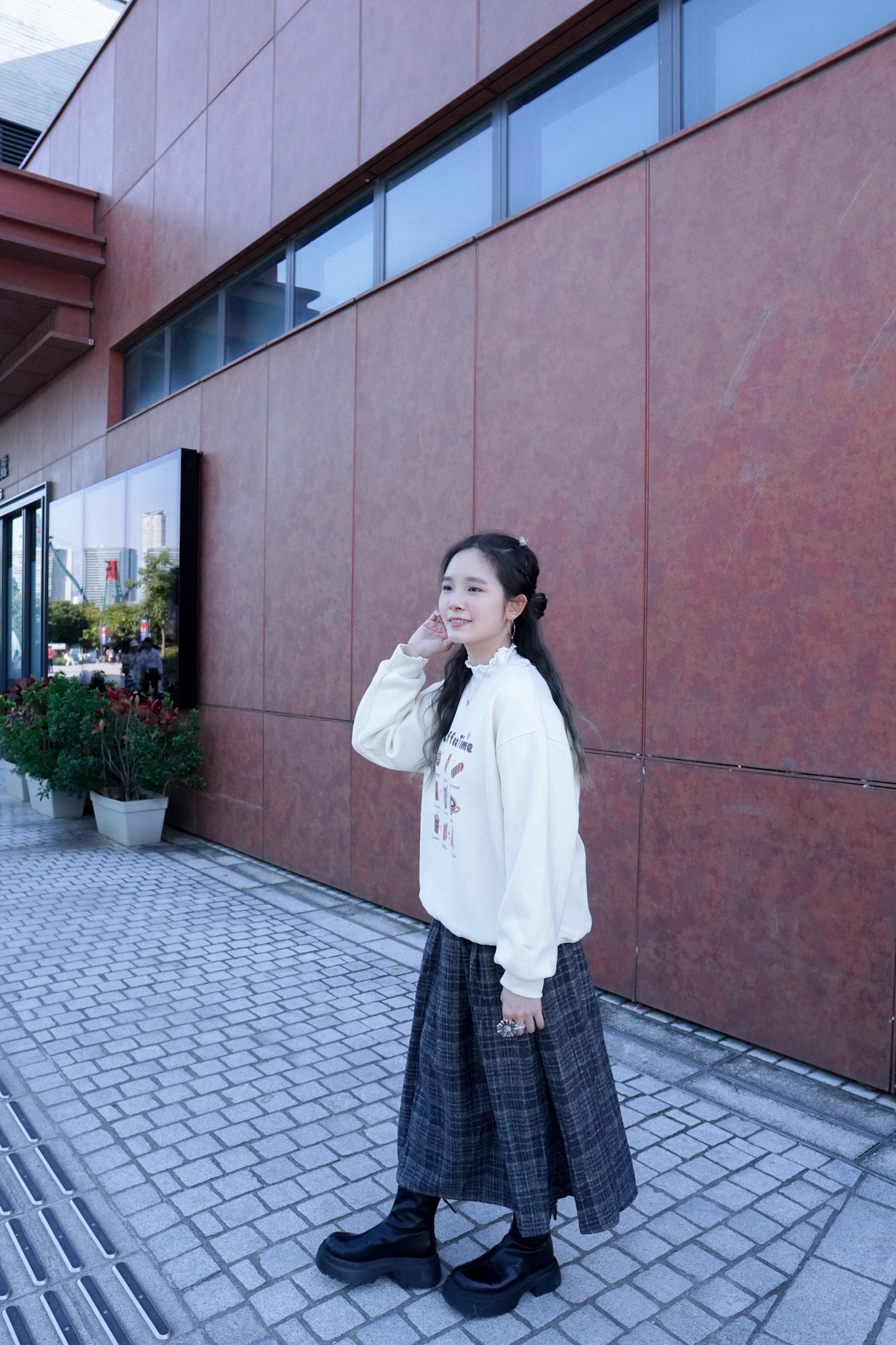 <現貨> 冬日感滿滿！韓系Coffee Shop長袖衛衣｜兩色入