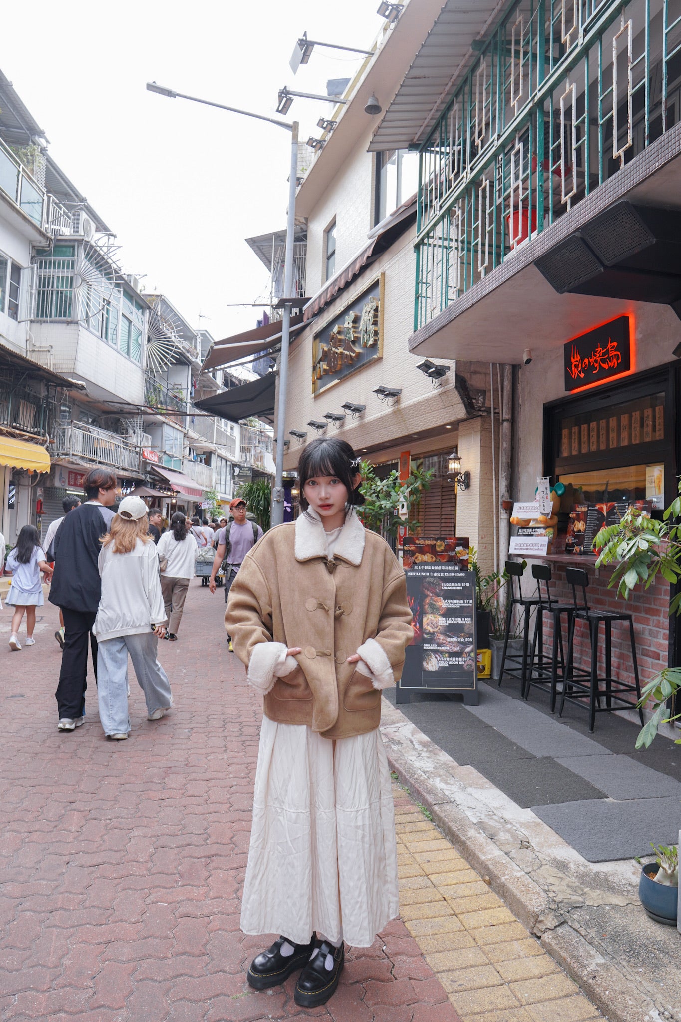 <現貨> 自家製 秋冬專屬! 肌理感口袋半身長裙｜兩色入