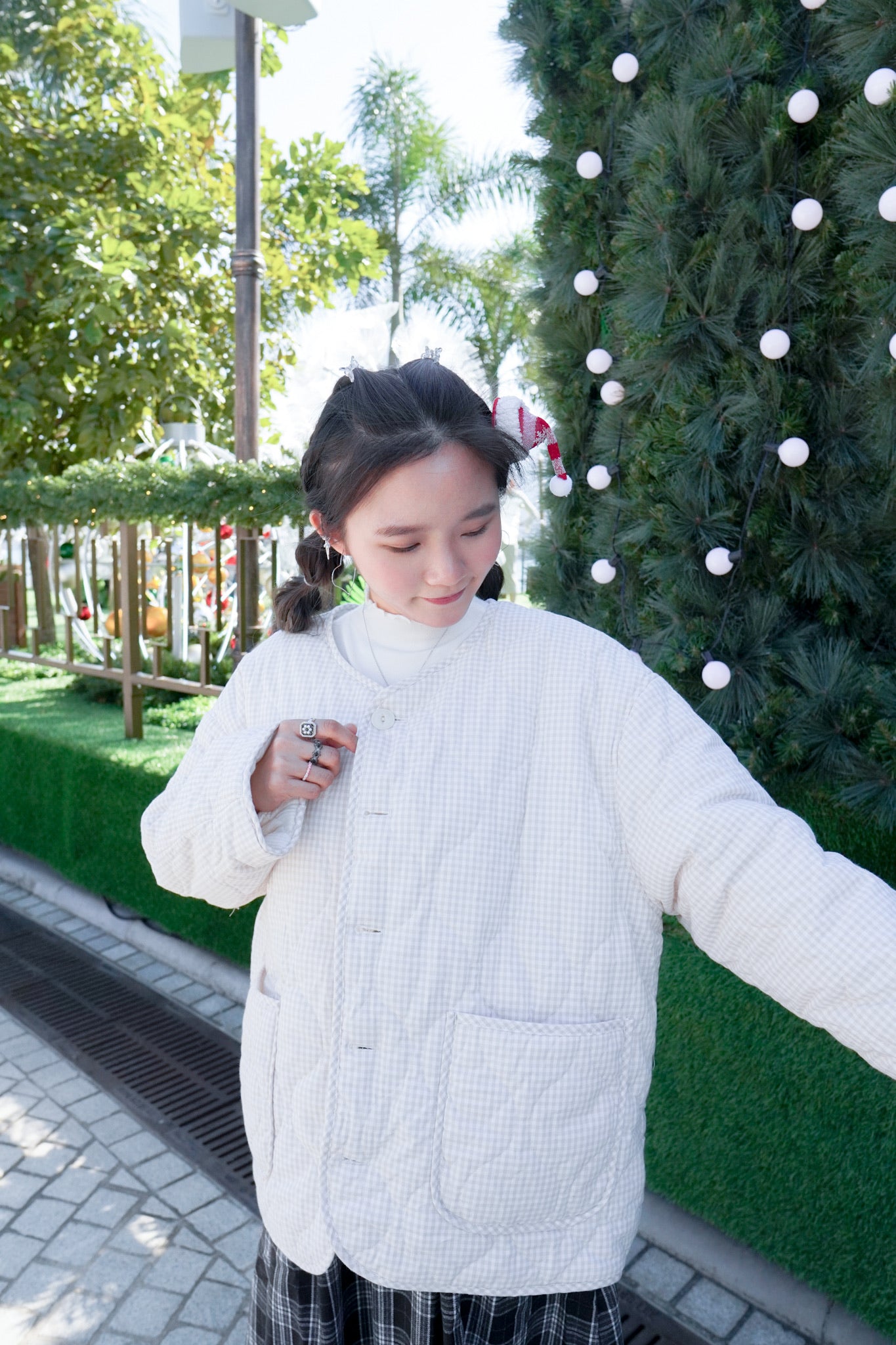 <預訂> 自家製 寬鬆棉質絎縫雙面外套