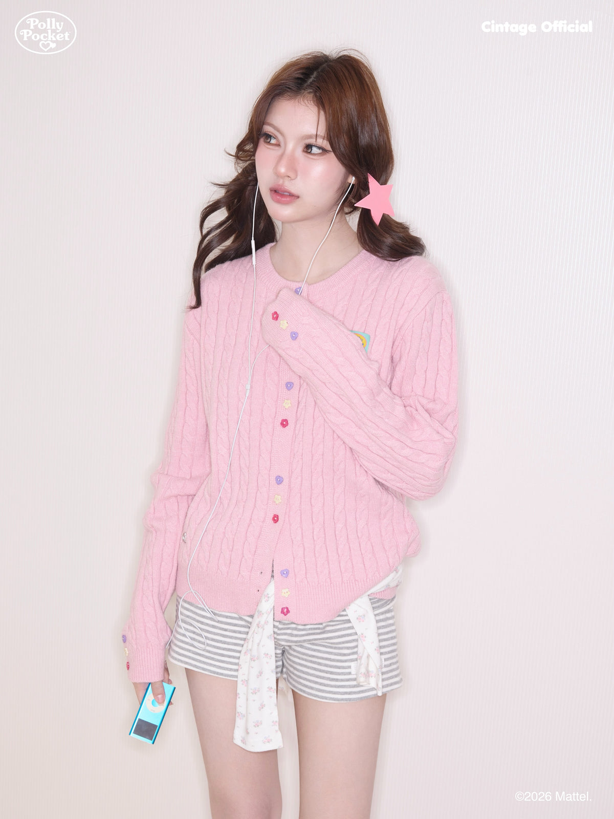 <預訂> 泰國小眾品牌🇹🇭 復古麻花拼色鈕扣開胸外套