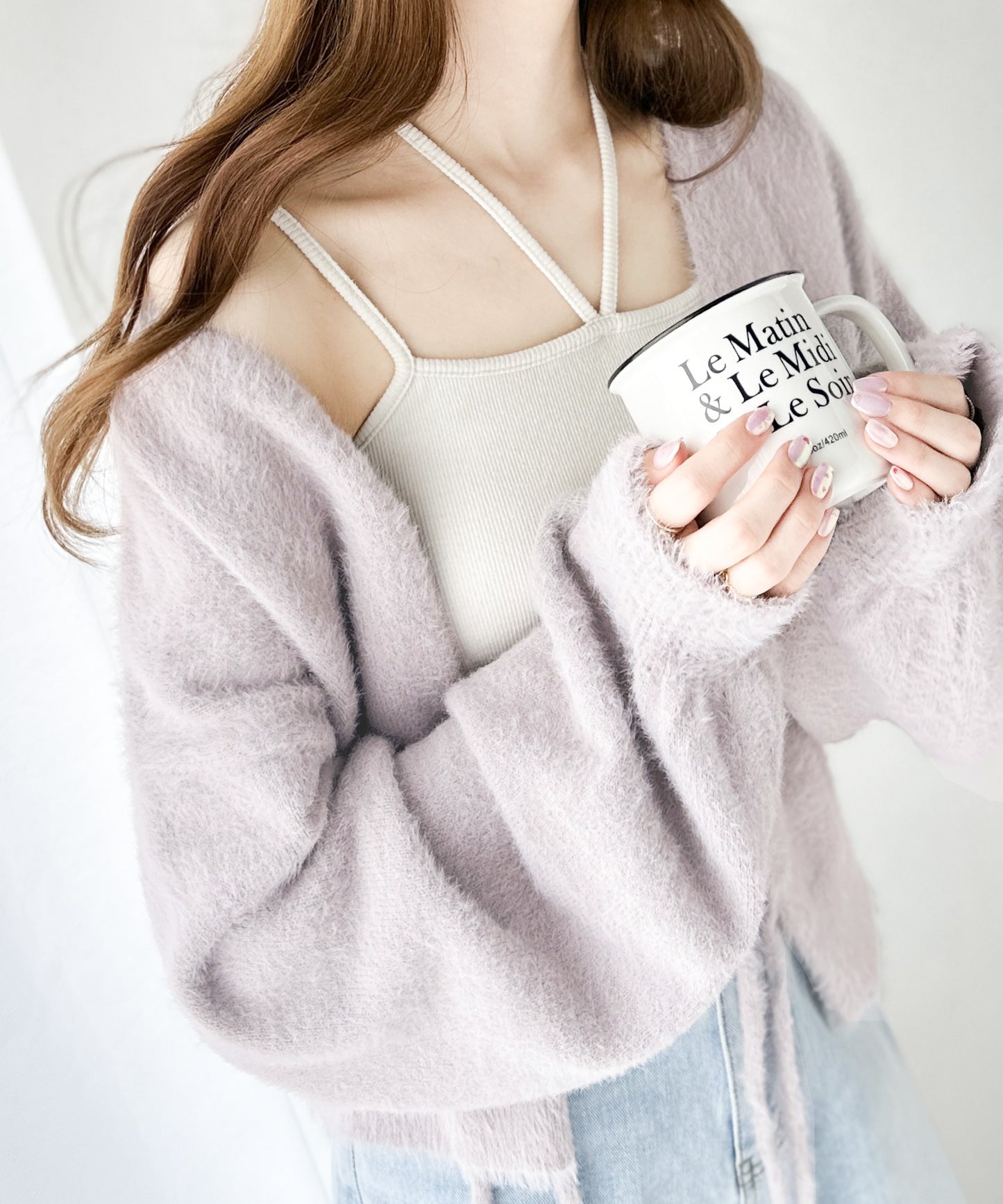 <預訂限時優惠> JP 日牌Mily bilet 2-Ways毛茸茸蝴蝶結開胸外套｜四色入