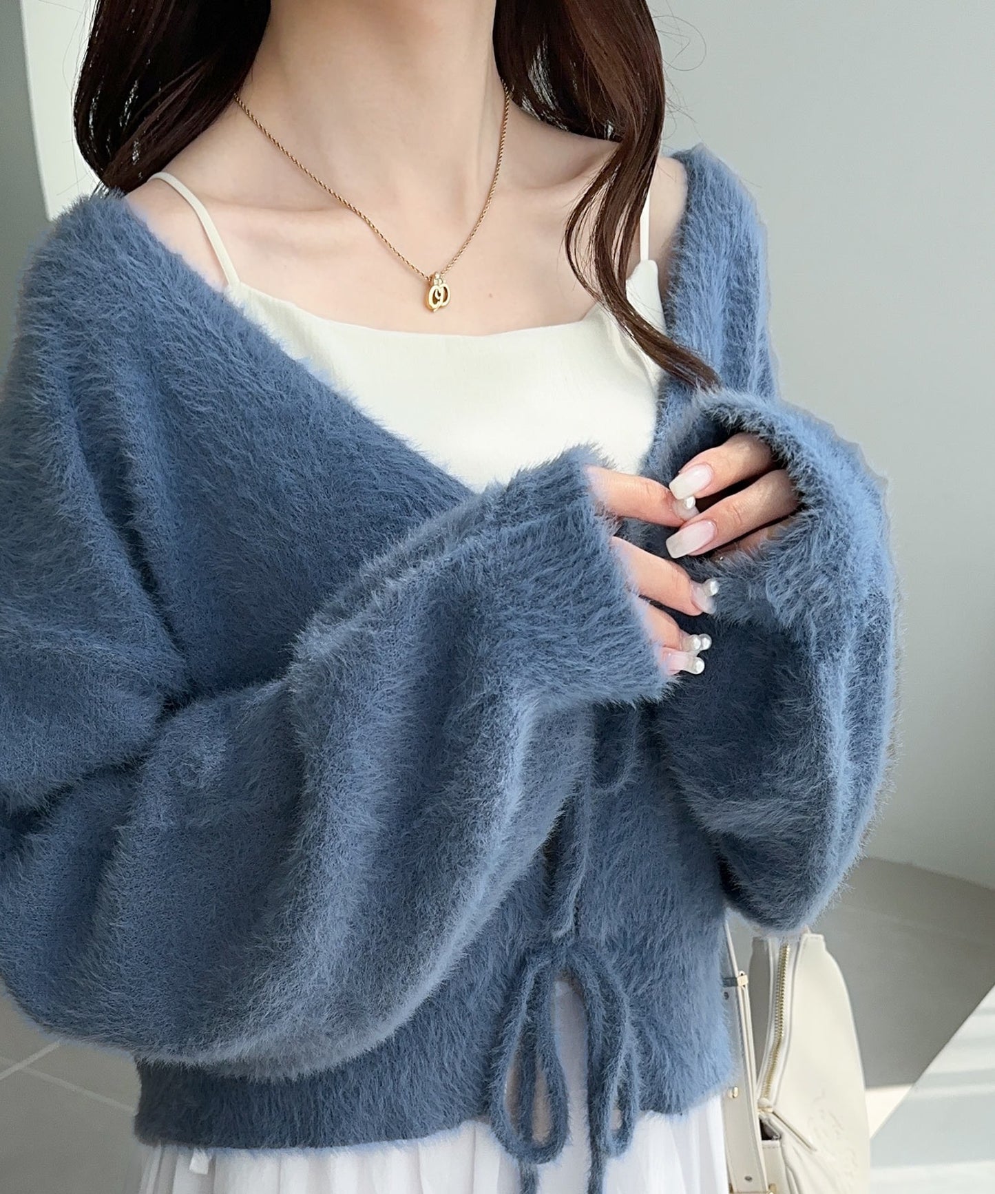 <預訂限時優惠> JP 日牌Mily bilet 2-Ways毛茸茸蝴蝶結開胸外套｜四色入