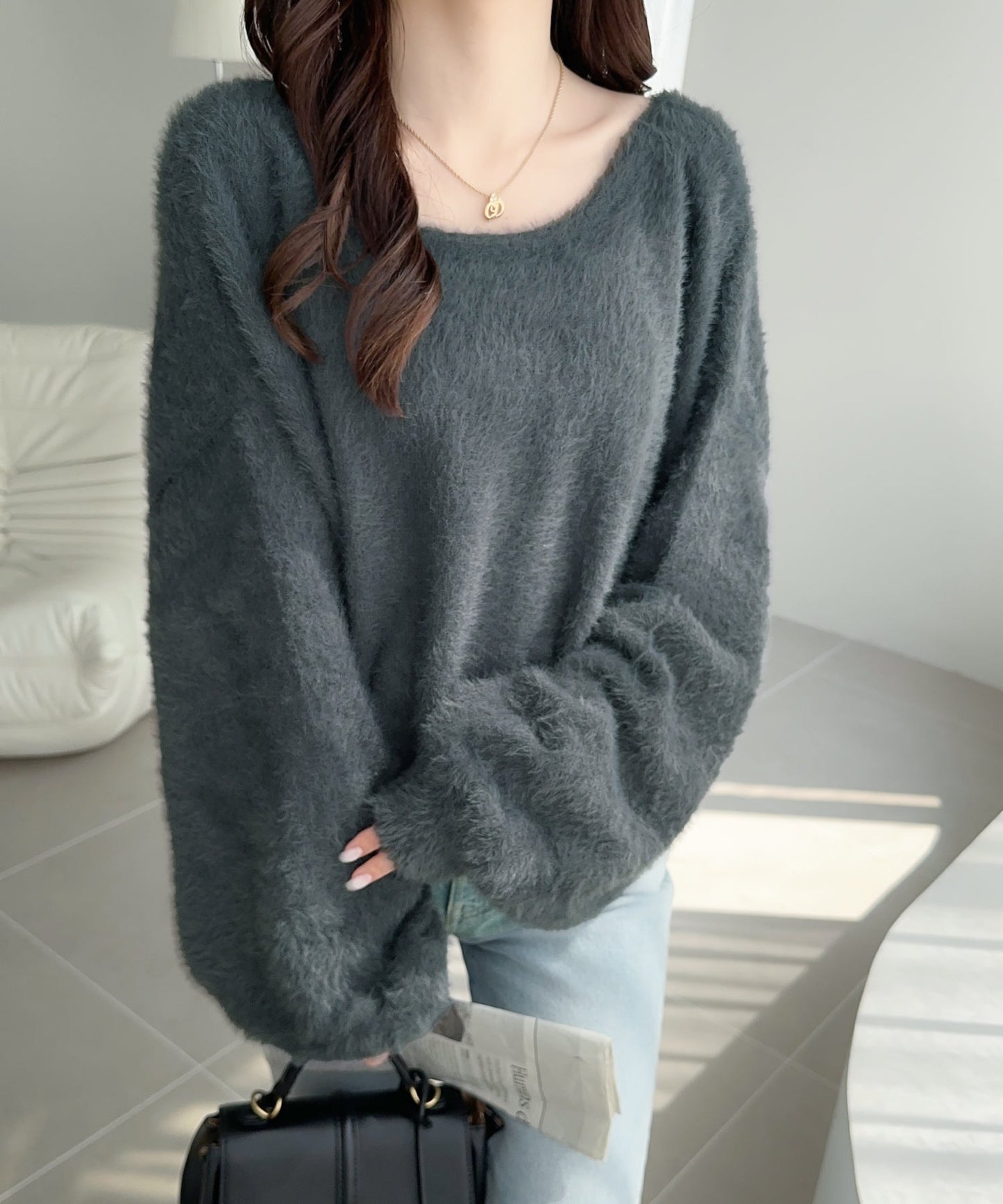 <預訂限時優惠> JP 日牌Mily bilet 2-Ways毛茸茸蝴蝶結開胸外套｜四色入