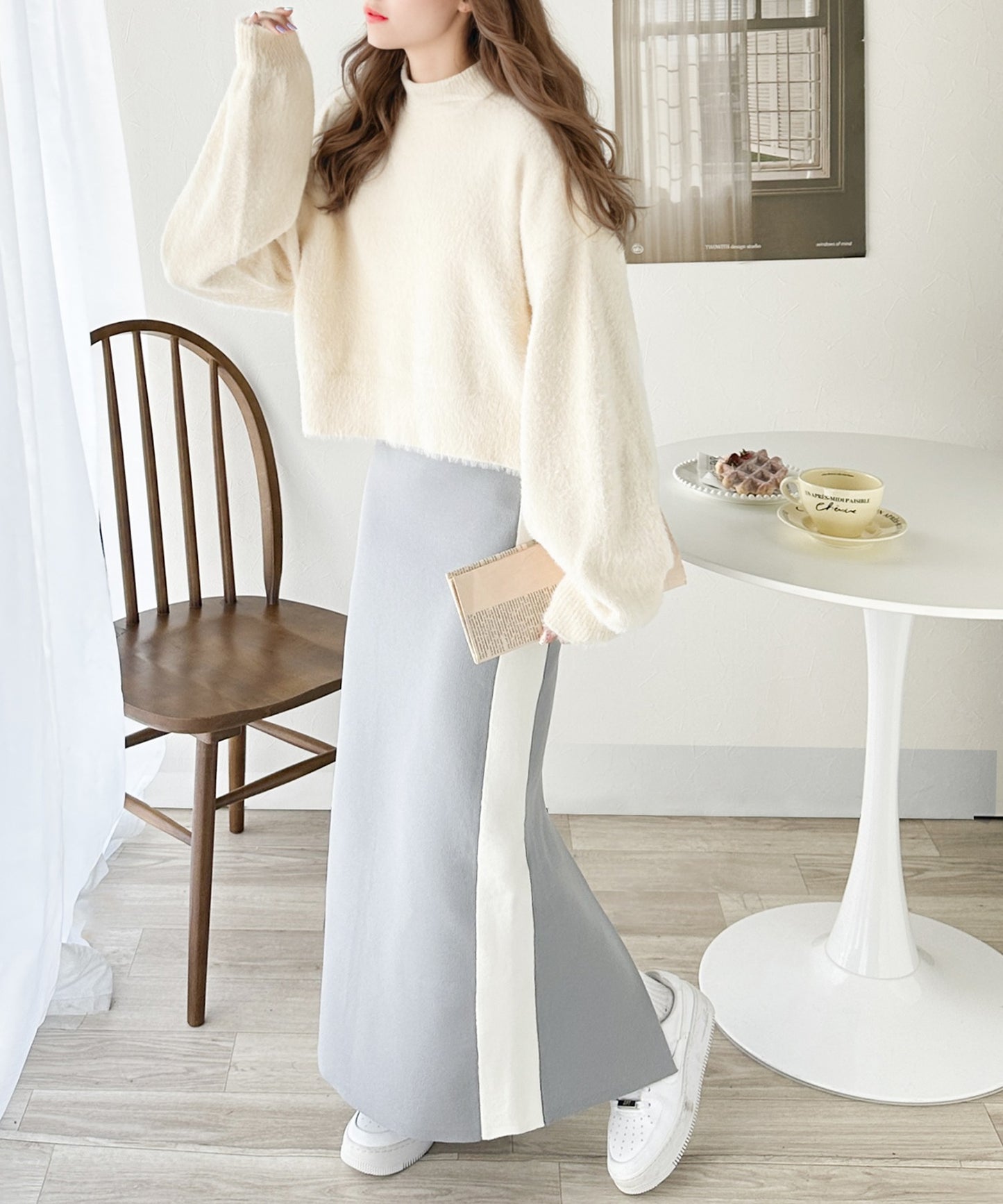 <預訂限時優惠> JP 日牌Mily bilet 2-Ways毛茸茸蝴蝶結開胸外套｜四色入