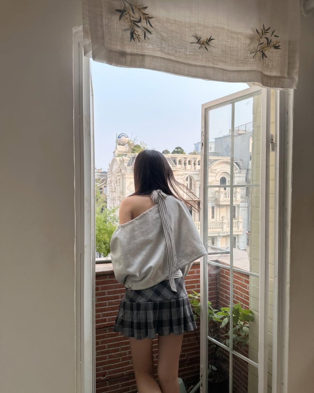 <預訂> 越南小眾品牌🇻🇳 一見鍾情♡🐰ྀི兔兔印花束繩長袖衛衣+掛頸背心兩件套套裝