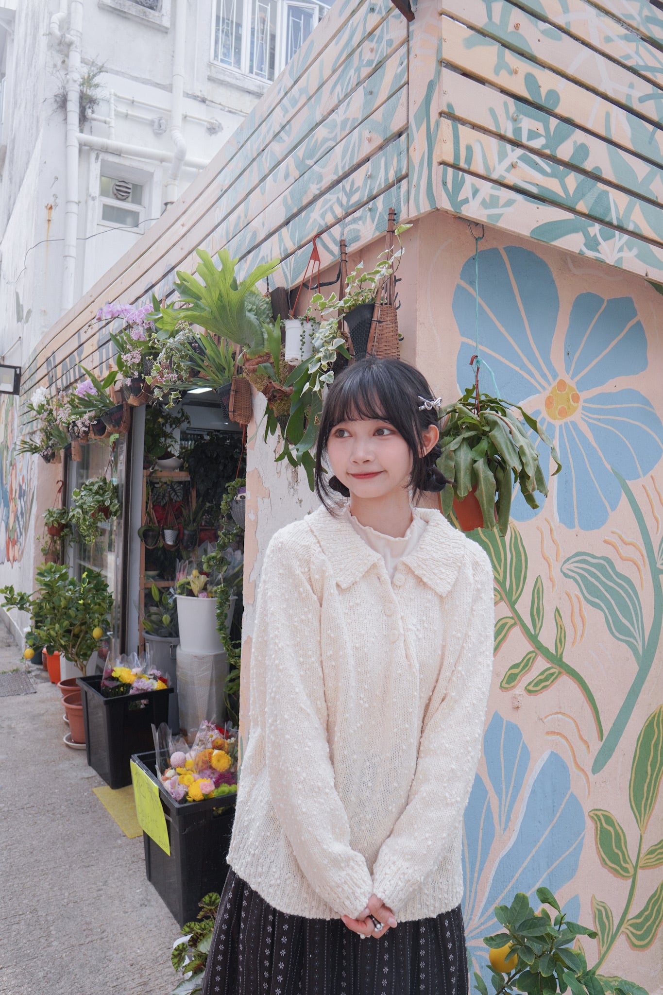 <現貨> BlingBling肌理紋波波針織上衣