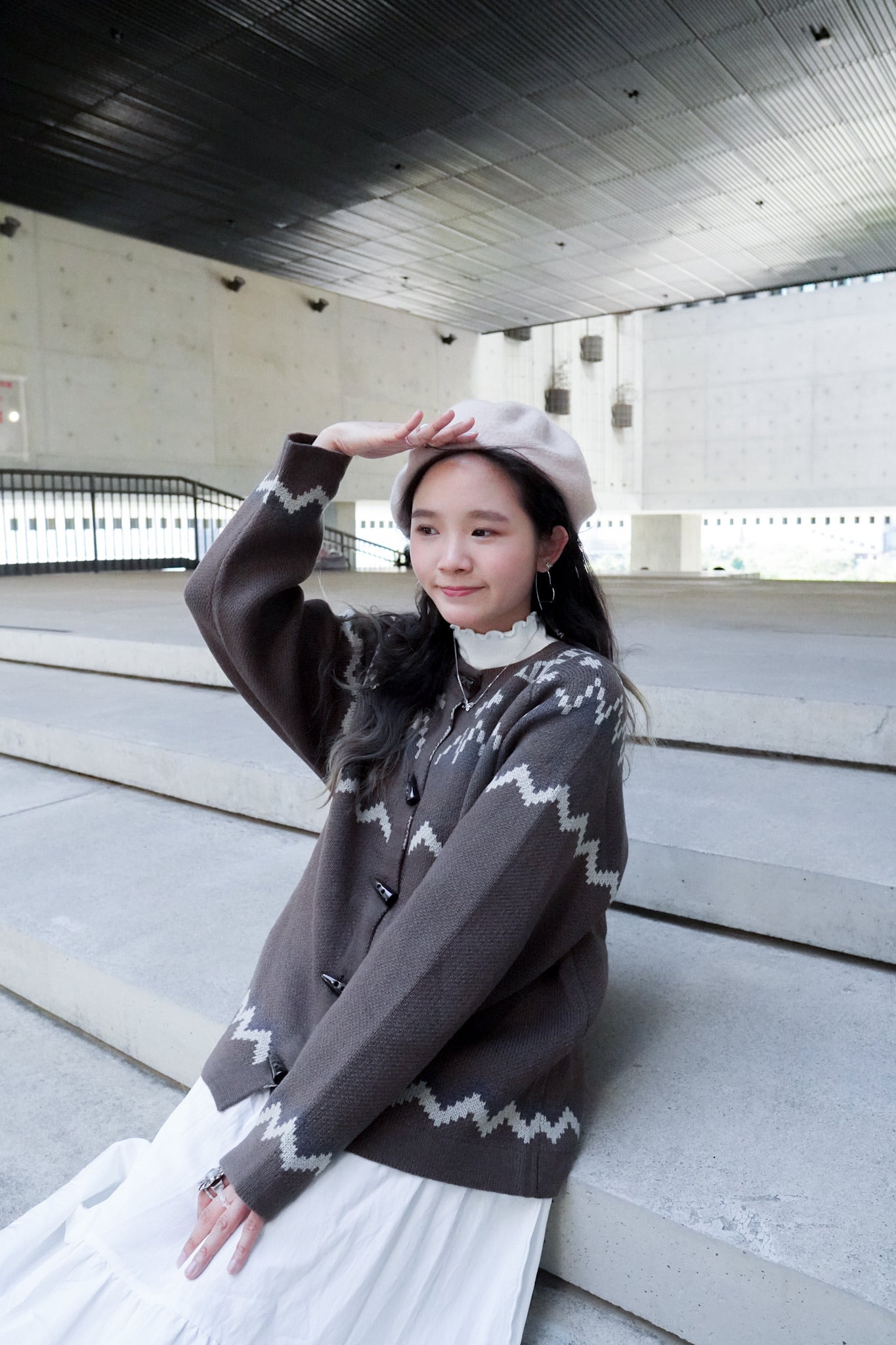 <預訂> 首批優惠♡羊毛牛角扣寬鬆針織開胸外套