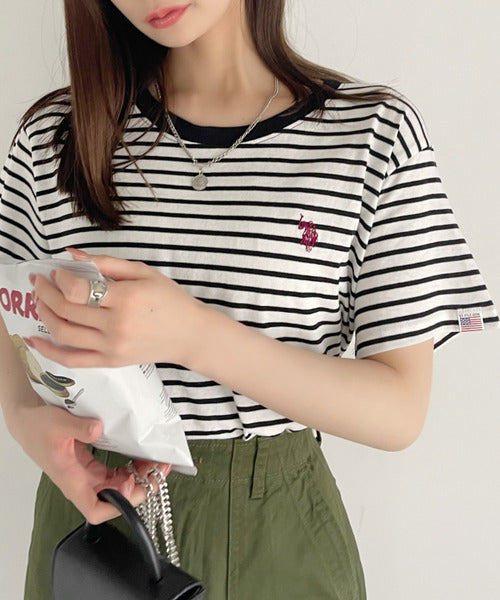<預訂> 日版U.S. POLO ASSN.夏季刺繡Tee上衣｜十色入