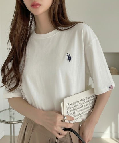 <預訂> 日版U.S. POLO ASSN.夏季刺繡Tee上衣｜十色入