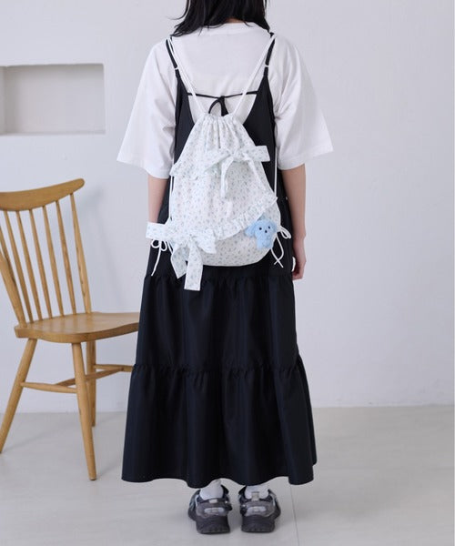 <預訂> 日牌Kutir 大人氣 蝴蝶結層疊吊帶格紋連身裙｜九色入