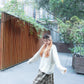 <現貨> 冬日專屬♡毛呢格紋半身長裙