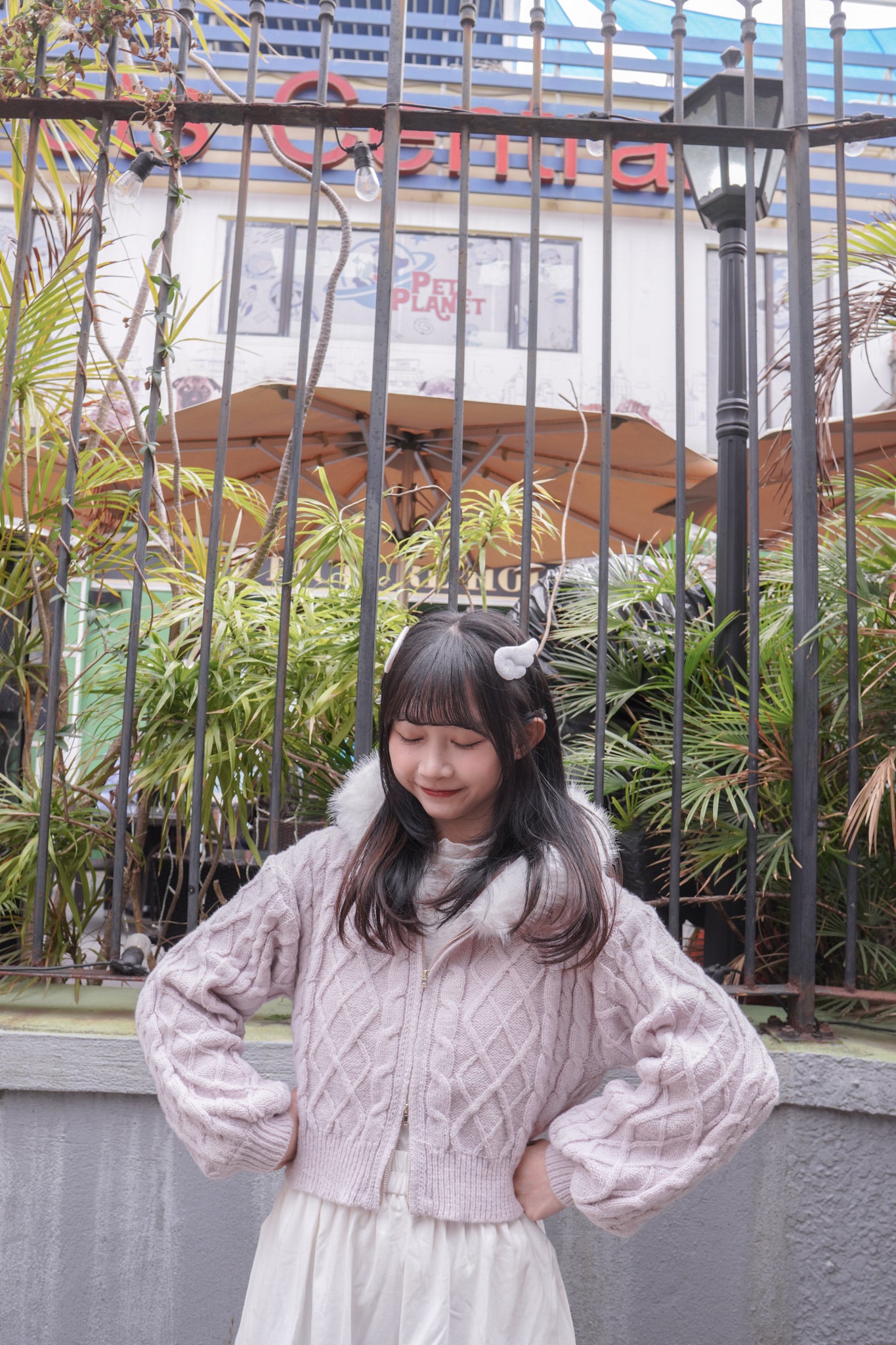 <預訂> 自家製 褶皺透明Ruffle邊立體花花高領內搭打底上衣｜兩色入