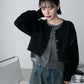 <預訂> 日牌FY 大人氣 混色拉絨疊層短針織開胸外套｜四色入