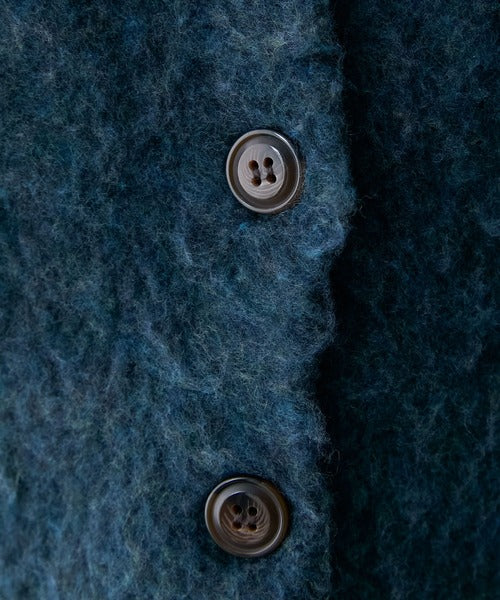 <預訂> 日牌FY 大人氣 混色拉絨疊層短針織開胸外套｜四色入