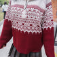 <現貨> 聖誕Party必入🎅🏻🌟北歐風半拉鍊針織長袖上衣