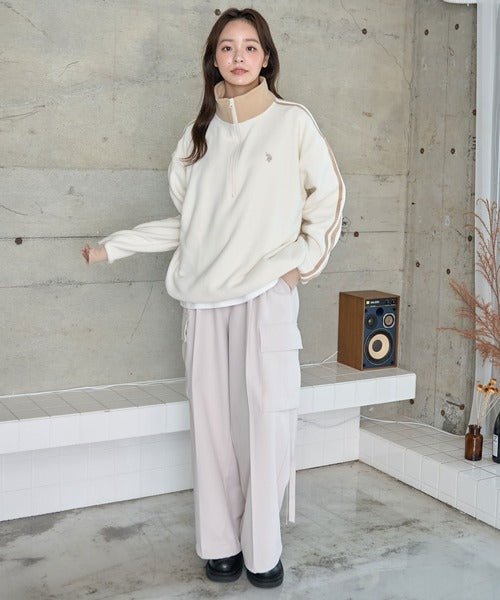 <預訂> JP 日本情侶大人氣♡ US POLO ASSN. 獨家毛絨半拉鍊套頭衛衣｜四色入