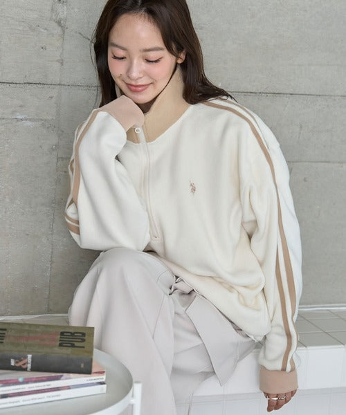 <預訂> JP 日本情侶大人氣♡ US POLO ASSN. 獨家毛絨半拉鍊套頭衛衣｜四色入