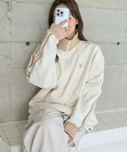 <預訂> JP 日本情侶大人氣♡ US POLO ASSN. 獨家毛絨半拉鍊套頭衛衣｜四色入