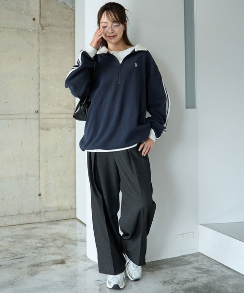 <預訂> JP 日本情侶大人氣♡ US POLO ASSN. 獨家毛絨半拉鍊套頭衛衣｜四色入