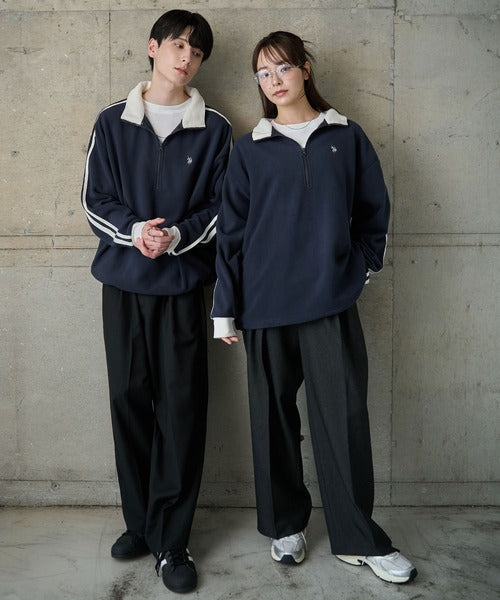 <預訂> JP 日本情侶大人氣♡ US POLO ASSN. 獨家毛絨半拉鍊套頭衛衣｜四色入