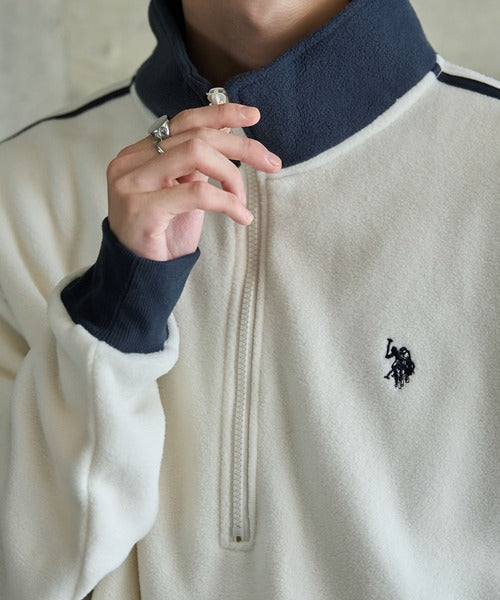 <預訂> JP 日本情侶大人氣♡ US POLO ASSN. 獨家毛絨半拉鍊套頭衛衣｜四色入