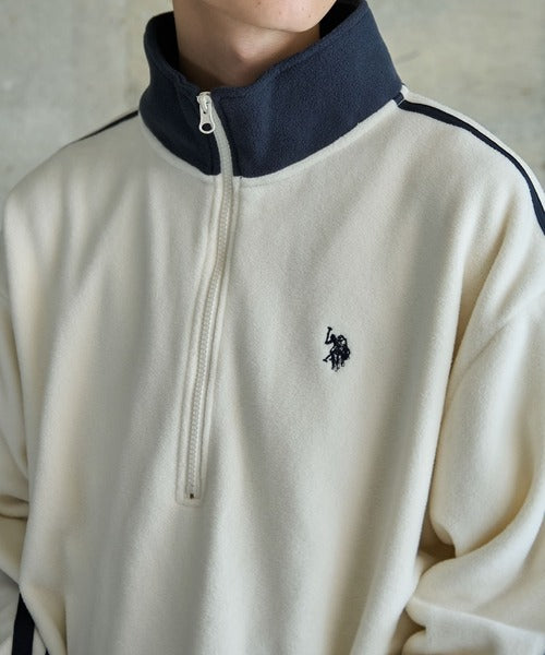 <預訂> JP 日本情侶大人氣♡ US POLO ASSN. 獨家毛絨半拉鍊套頭衛衣｜四色入