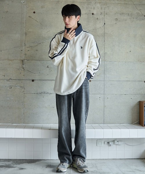 <預訂> JP 日本情侶大人氣♡ US POLO ASSN. 獨家毛絨半拉鍊套頭衛衣｜四色入