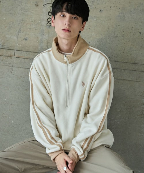 <預訂> JP 日本情侶大人氣♡ US POLO ASSN. 獨家毛絨半拉鍊套頭衛衣｜四色入