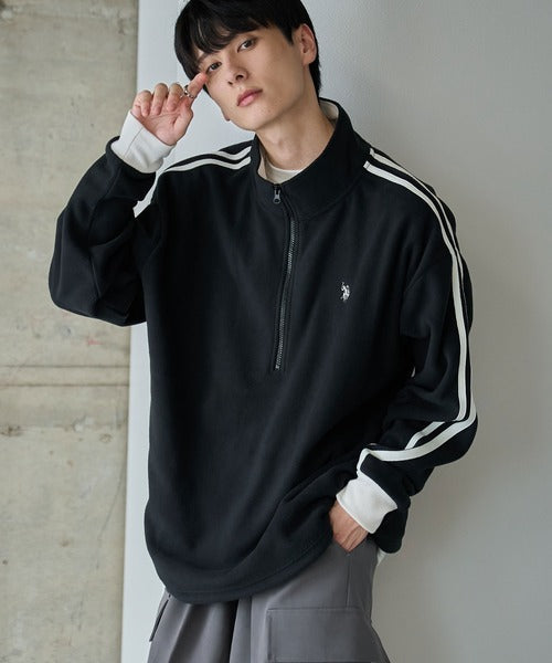 <預訂> JP 日本情侶大人氣♡ US POLO ASSN. 獨家毛絨半拉鍊套頭衛衣｜四色入