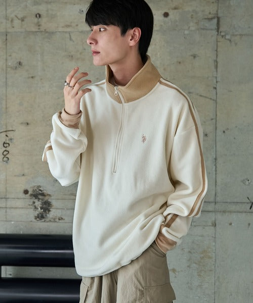 <預訂> JP 日本情侶大人氣♡ US POLO ASSN. 獨家毛絨半拉鍊套頭衛衣｜四色入