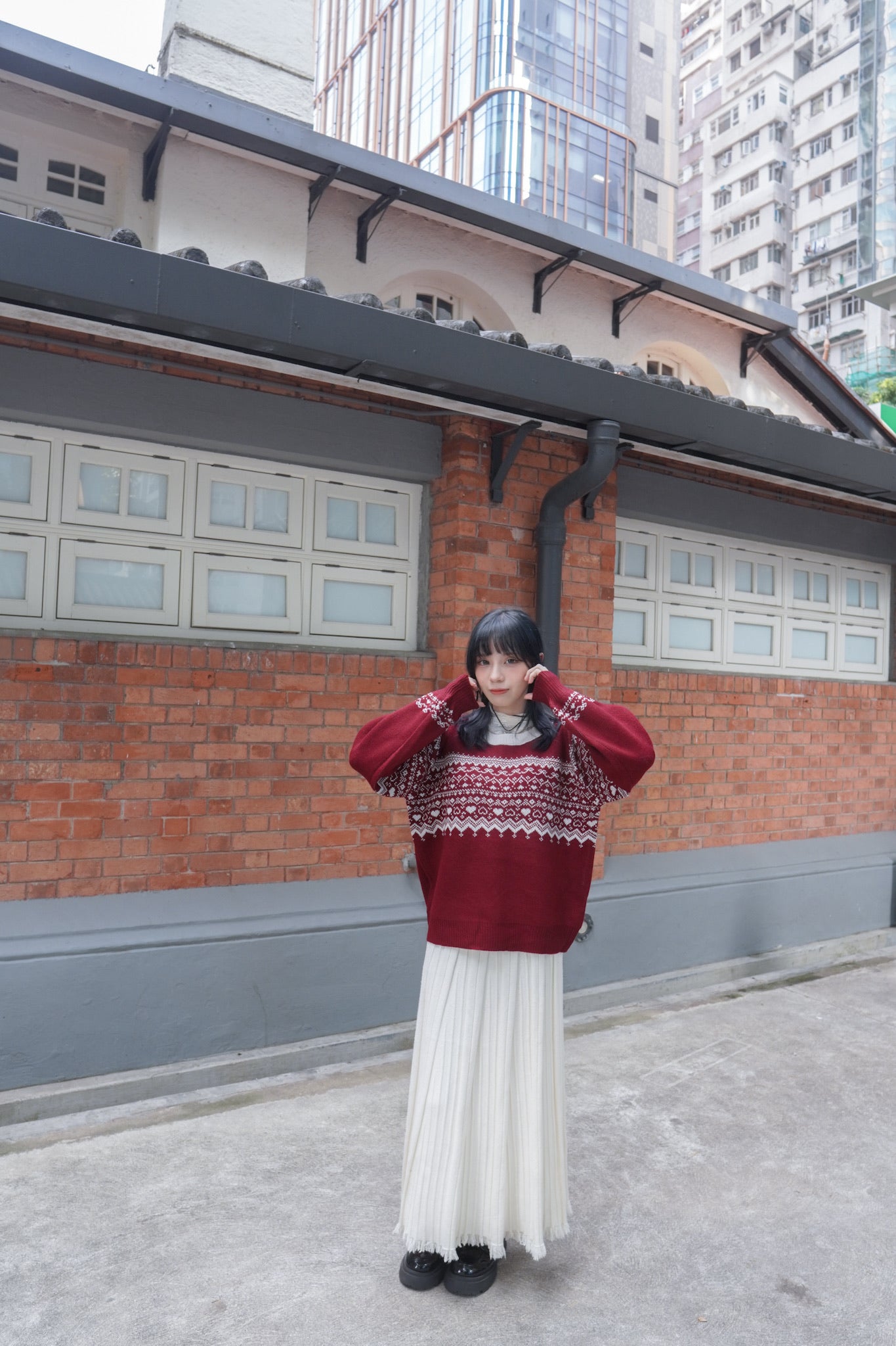 <預訂> 自家製 流蘇針織半身長裙｜兩色入