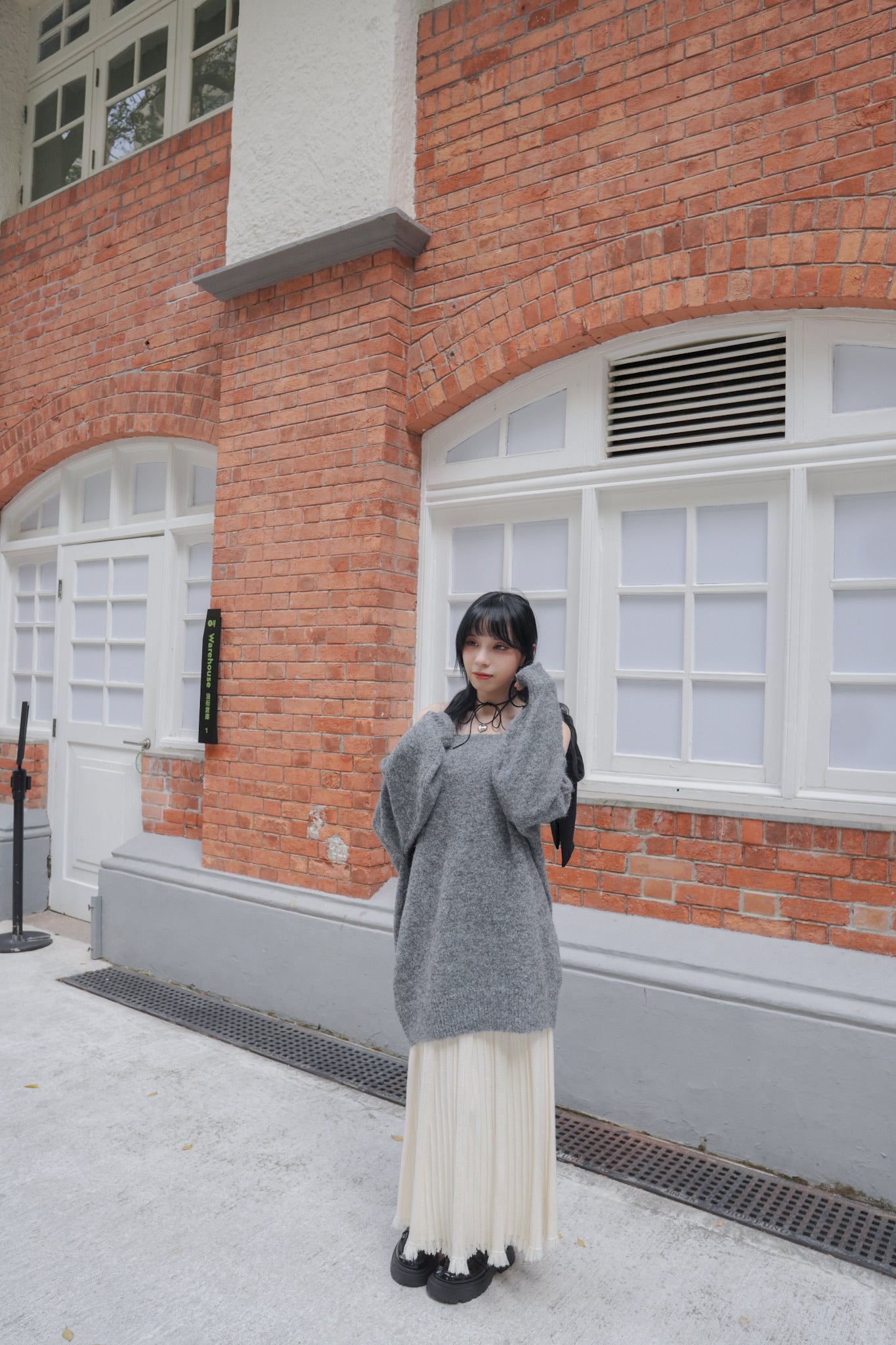 <預訂> 自家製 流蘇針織半身長裙｜兩色入