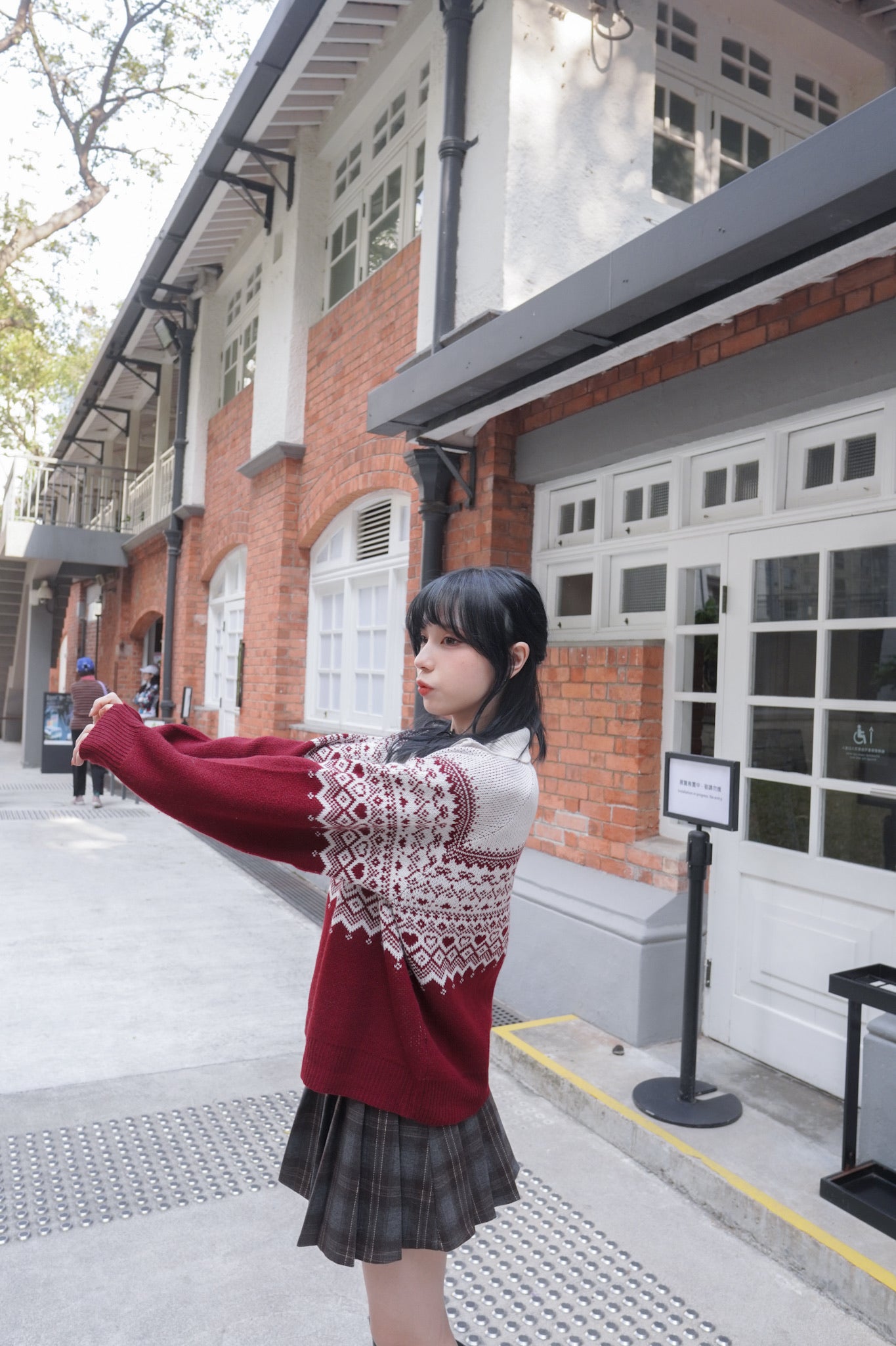 <現貨> 聖誕Party必入🎅🏻🌟北歐風半拉鍊針織長袖上衣