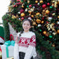 <現貨> 聖誕專屬🎄大蝴碟結長袖針織上衣