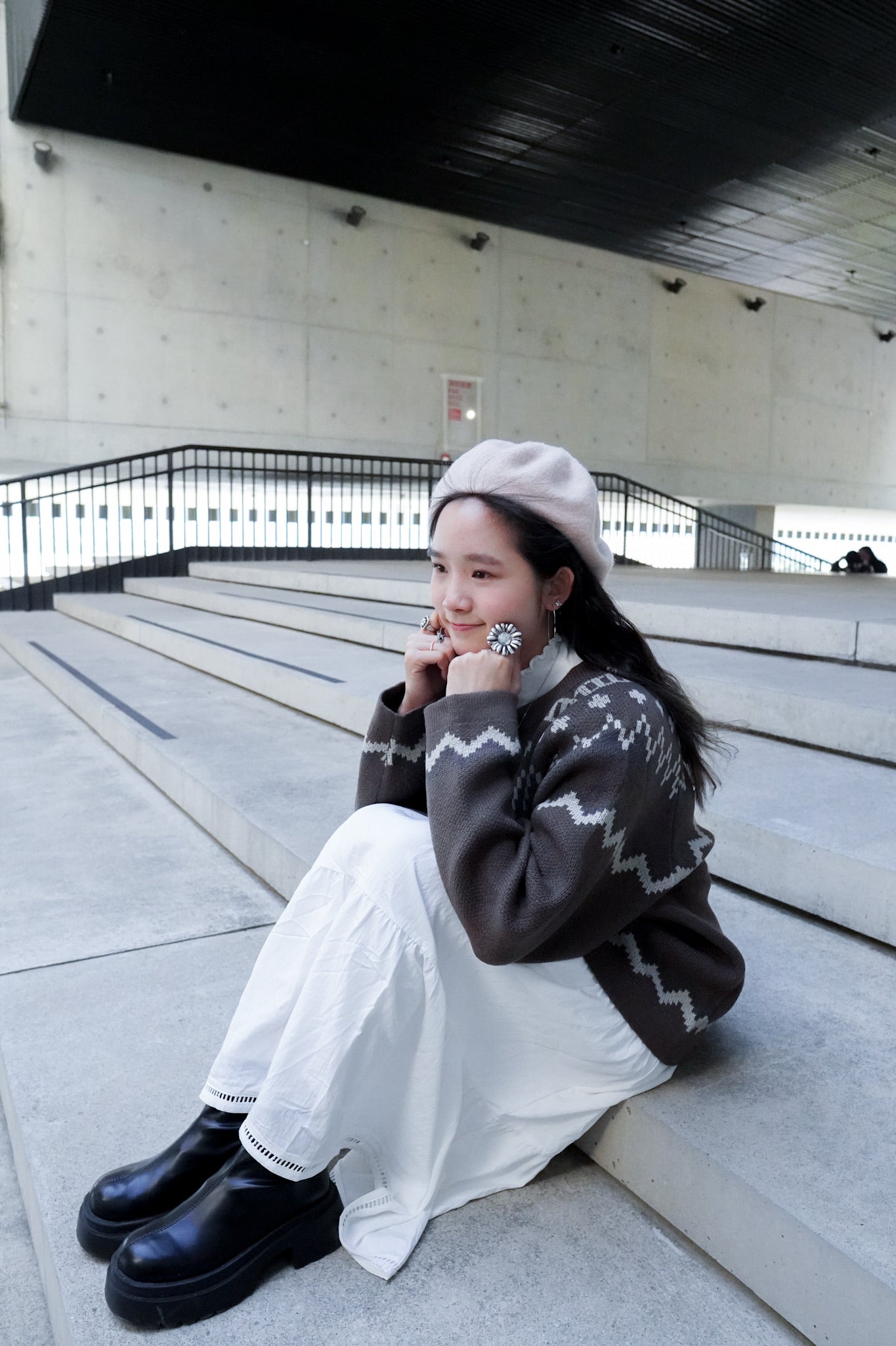 <預訂> 首批優惠♡羊毛牛角扣寬鬆針織開胸外套