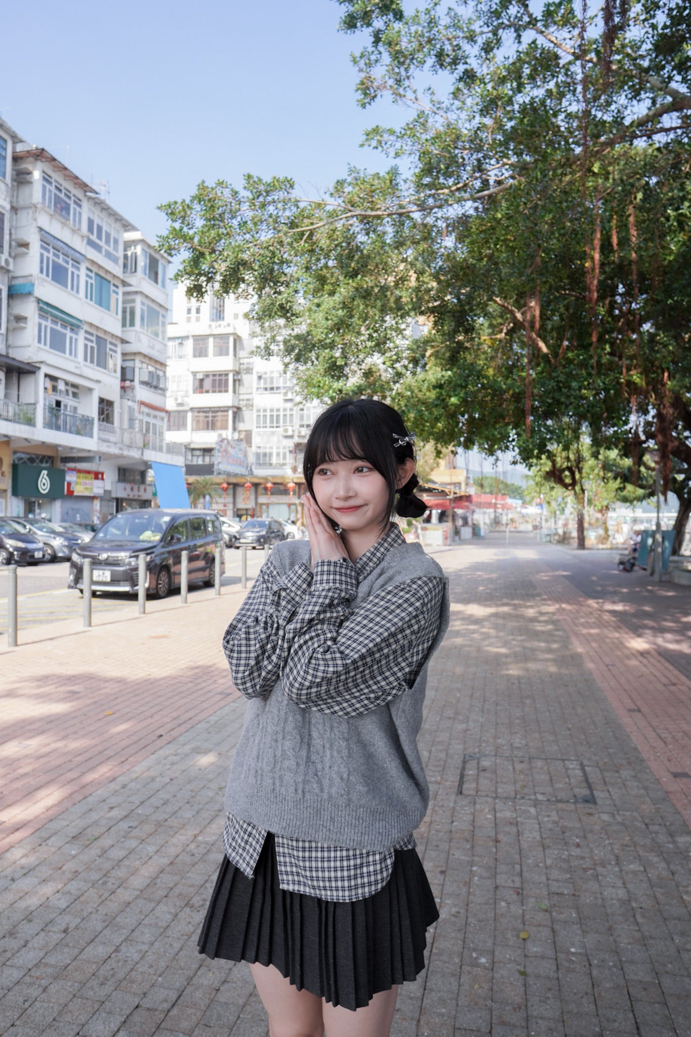 <現貨> v領麻花針織馬甲背心｜兩色入