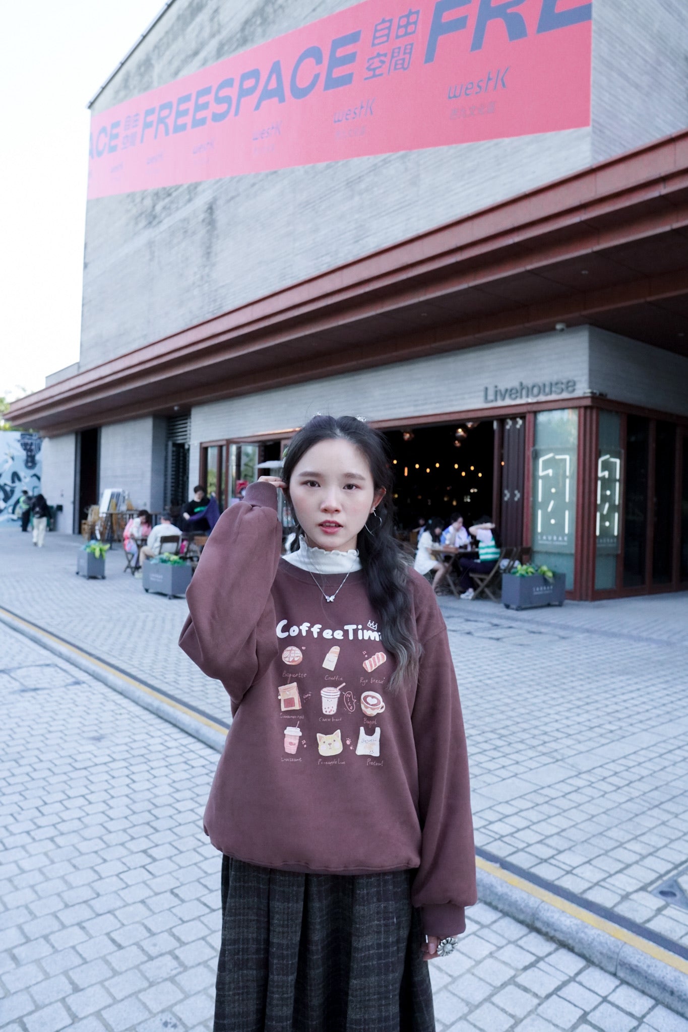 <現貨> 冬日感滿滿！韓系Coffee Shop長袖衛衣｜兩色入