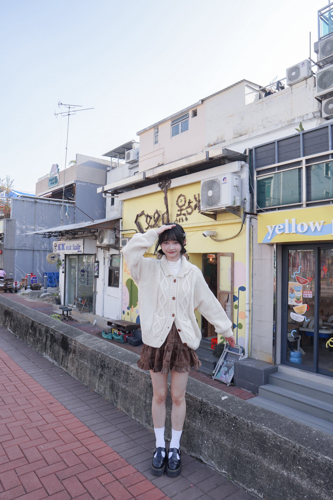 <現貨> 學園風UP♡ 粗針織麻花外套