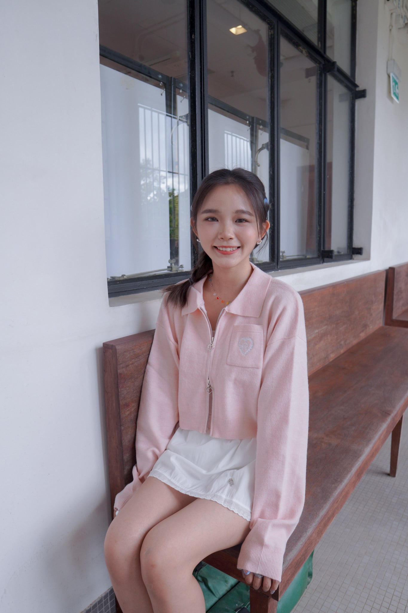 <現貨> 獨家款～ LOGO蕾絲邊短裙褲 ｜兩色入