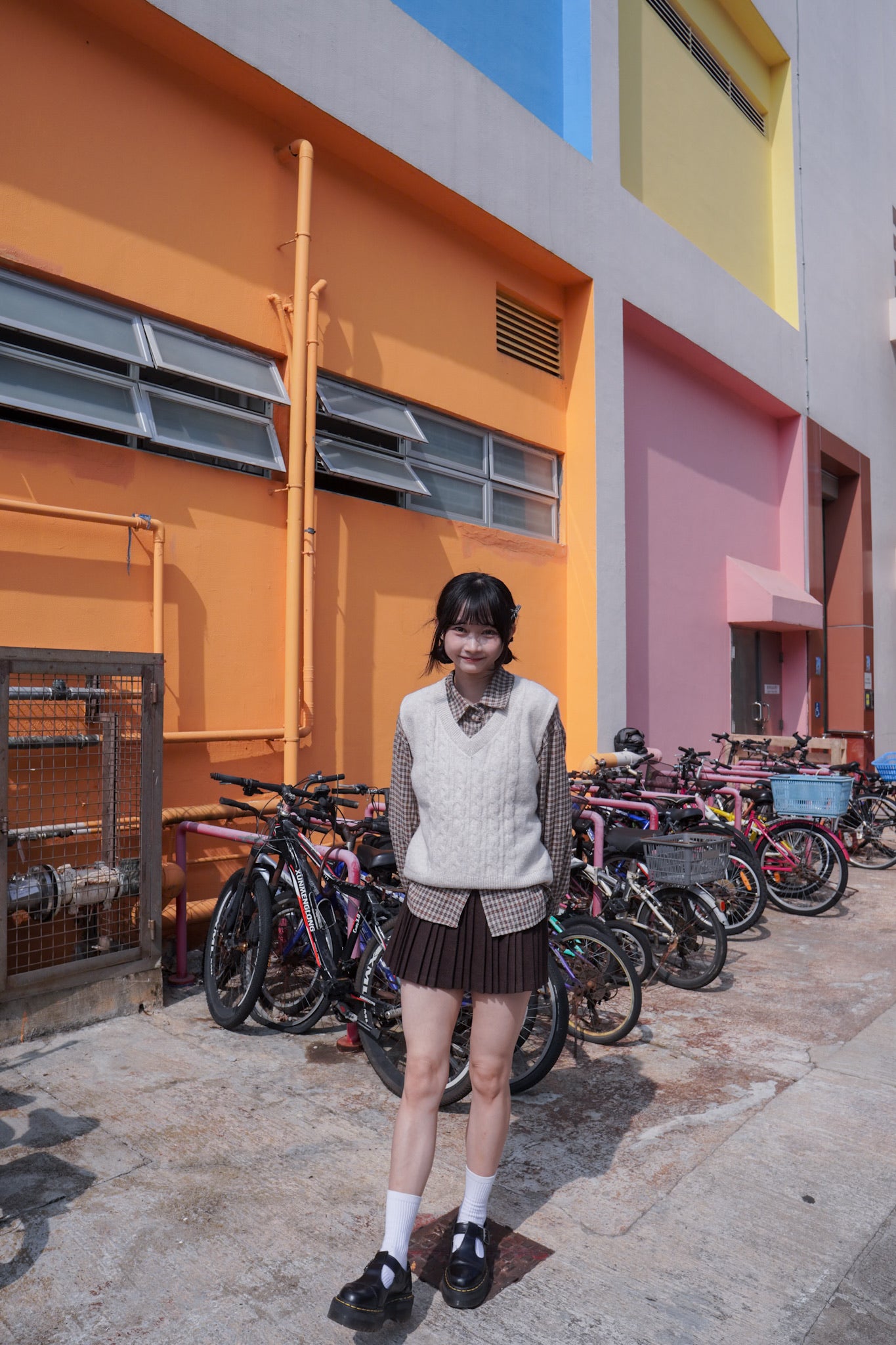 <現貨> v領麻花針織馬甲背心｜兩色入